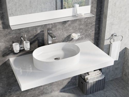 Ceramic Slim O 55 kerámiamosdó fehér