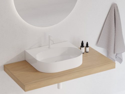 Ceramic Slim Wall O 55 kerámiamosdó fehér