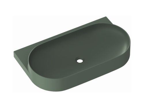 Yard 80 kerámiamosdó Grey Green, túlfolyó furat nélkül