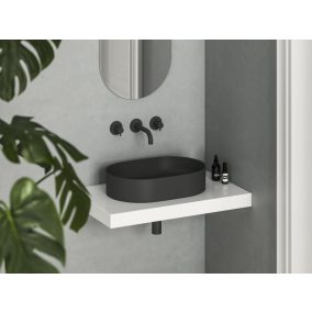 Ceramic Slim O 55 kerámiamosdó matt fekete