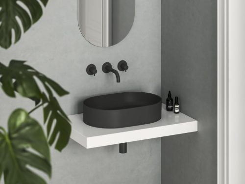 Ceramic Slim O 55 kerámiamosdó matt fekete
