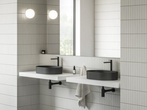 Ceramic Slim O 55 kerámiamosdó matt fekete