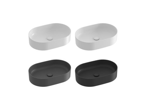 Ceramic Slim O 55 kerámiamosdó matt fekete