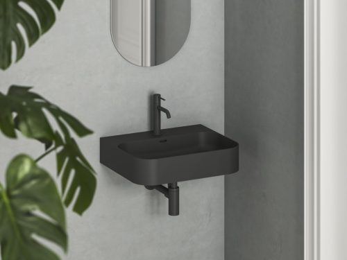 Ceramic Slim Wall R 55 N kerámiamosdó matt fekete
