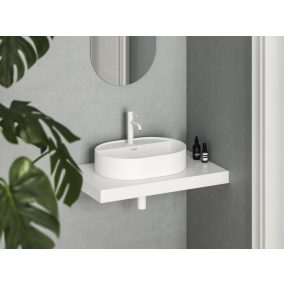 Ceramic Slim Shelf O 55 kerámiamosdó matt fehér